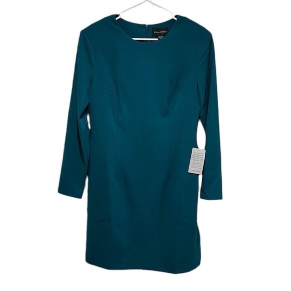 NWT Donna Morgan Long Sleeve Shoulder Pad Minidress - Picture 1 of 8